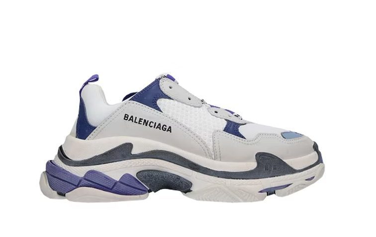Balenciaga Triple S white purple