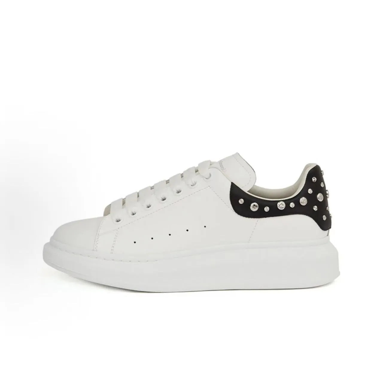 McQueen Oversized Sneaker ‘White Black Studded’
