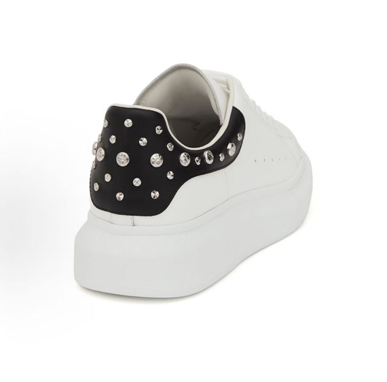 McQueen Oversized Sneaker ‘White Black Studded’