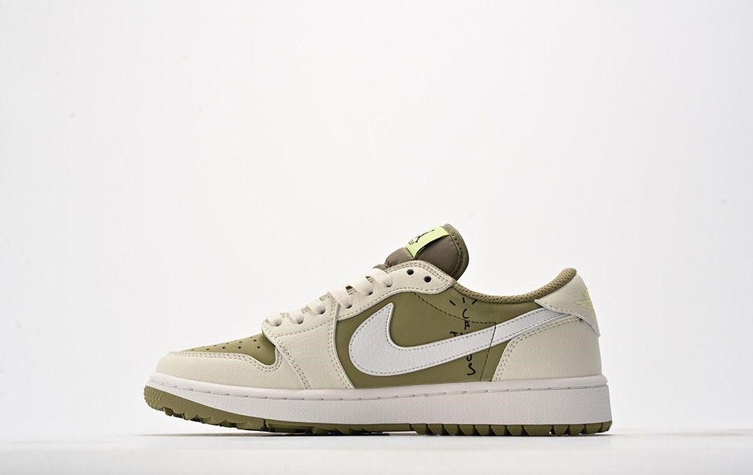 Travis Scott x Air Jordan 1 Low OG Golf “Olive”