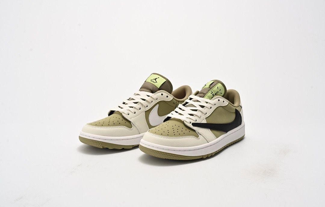 Travis Scott x Air Jordan 1 Low OG Golf “Olive”
