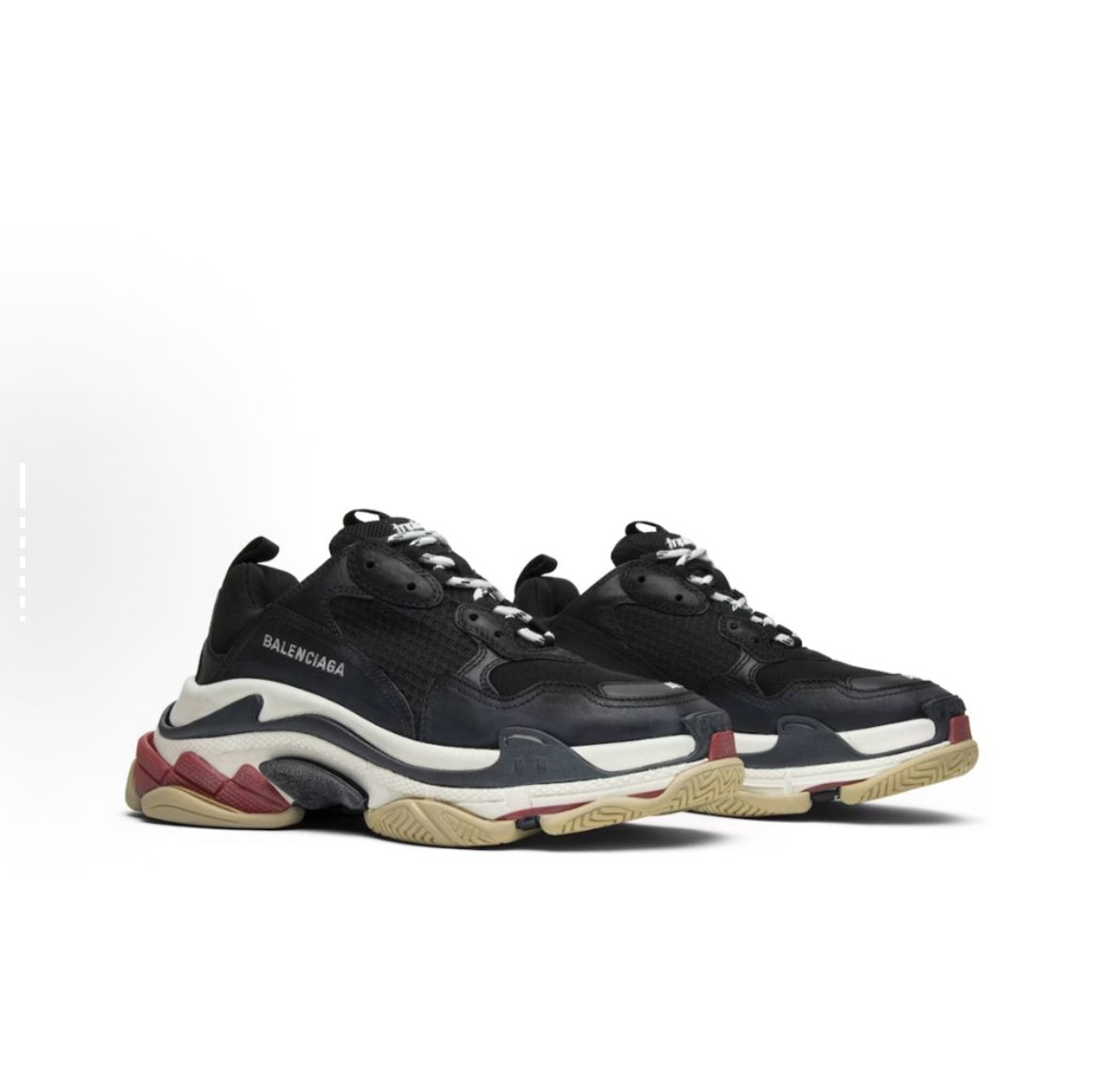 Balenciaga Triple S black red