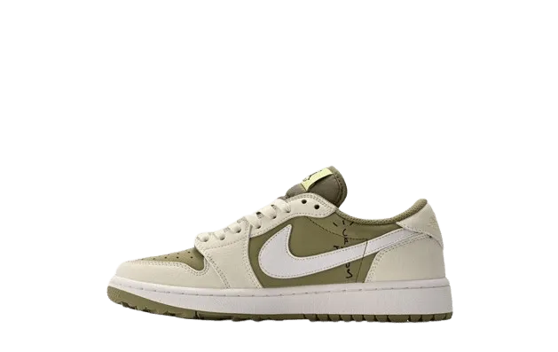 Travis Scott x Air Jordan 1 Low OG Golf “Olive”