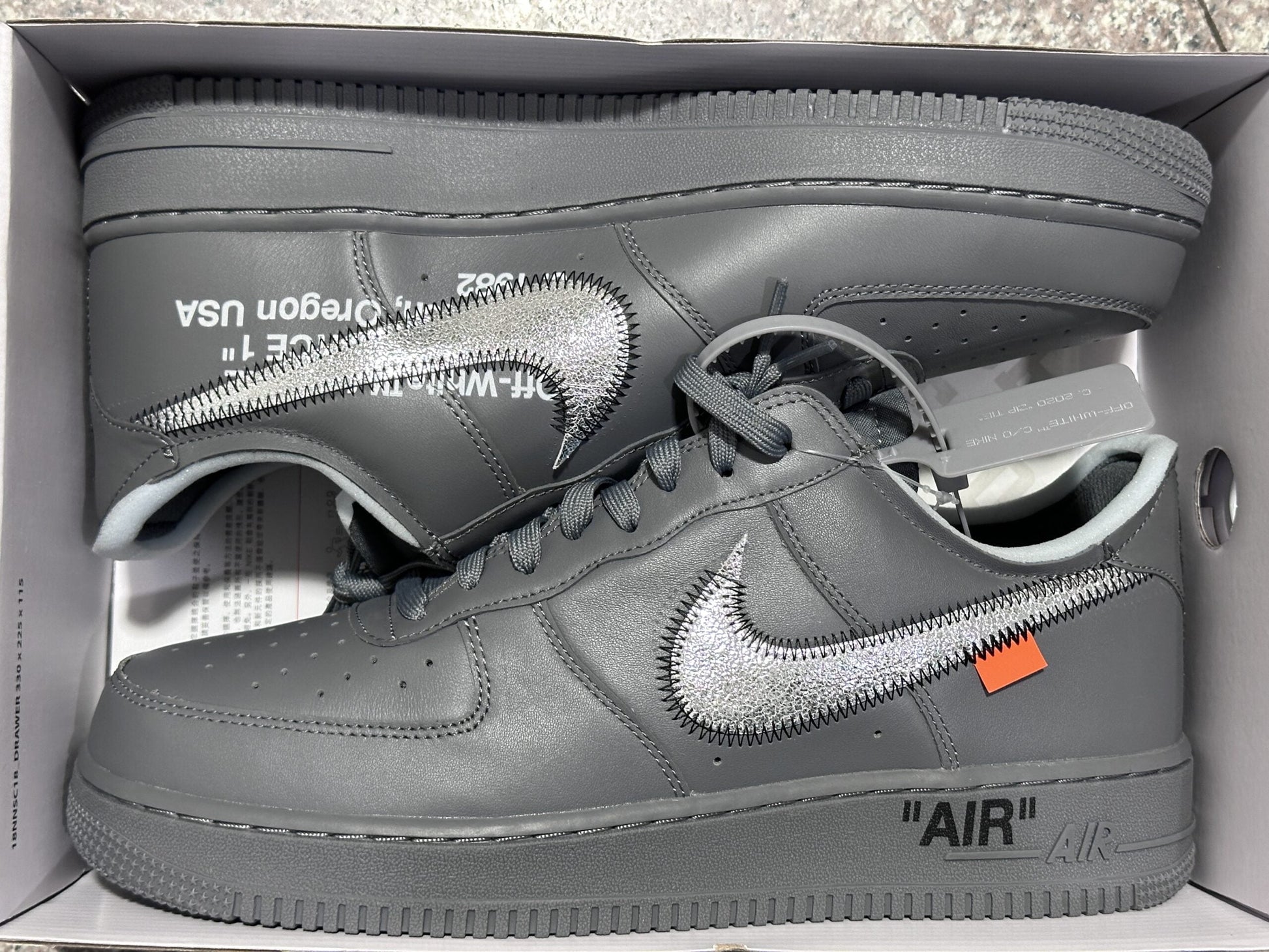 AF1 x Off White Black Customs