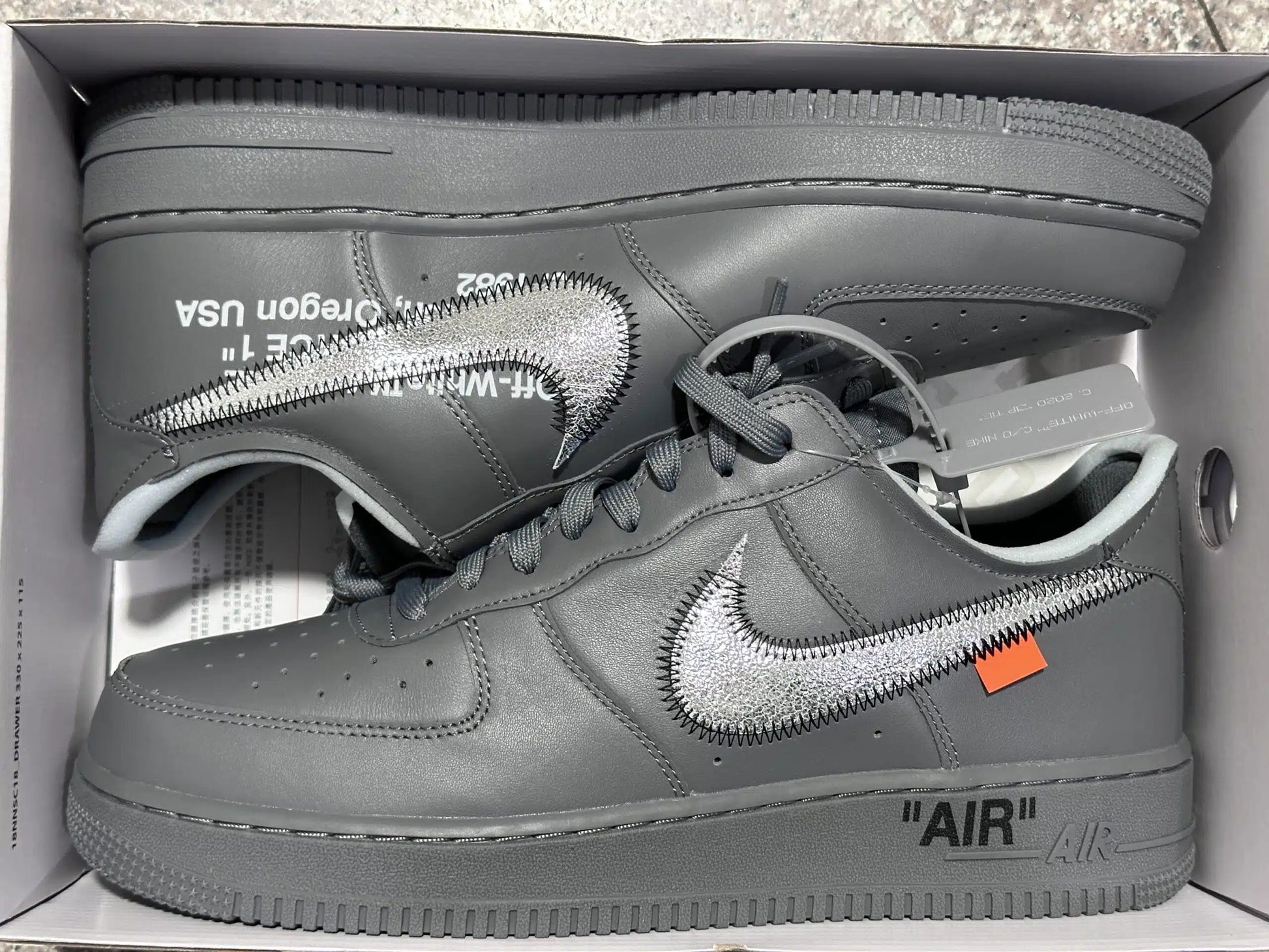 AF1 x Off White Black Customs