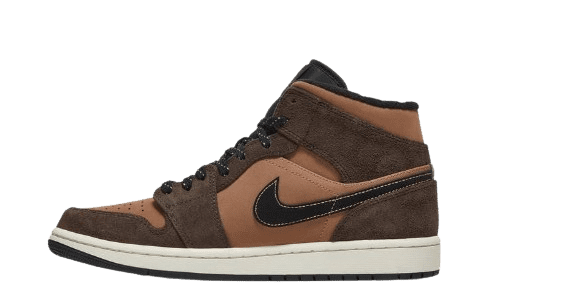 Jordan 1 Mid SE Cioccolato fondente (GS)