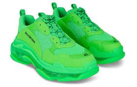 Balenciaga Triple S Neon Green Clear Sole